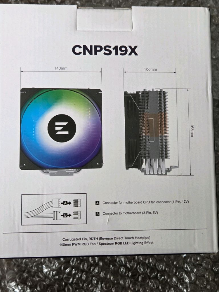 잘만 CNPS19X CPU 공랭쿨러 미개봉 이미지