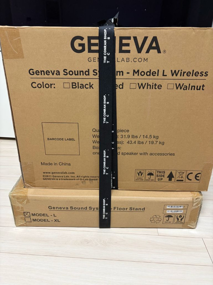 제네바 사운드 시스템 Model L Wireless 스피커 월넛 색상 미개봉 새상품 이미지