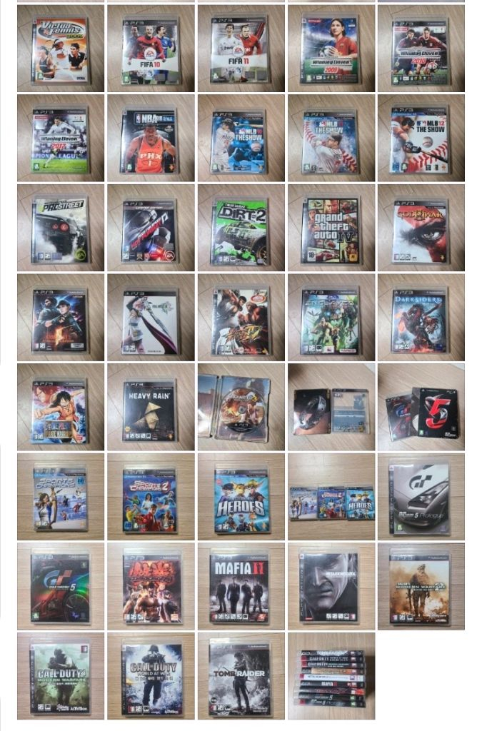 ps3 플스3 본체와 컨트롤러, 그리고 게임 타이틀 35개 까지 일괄 판매 이미지