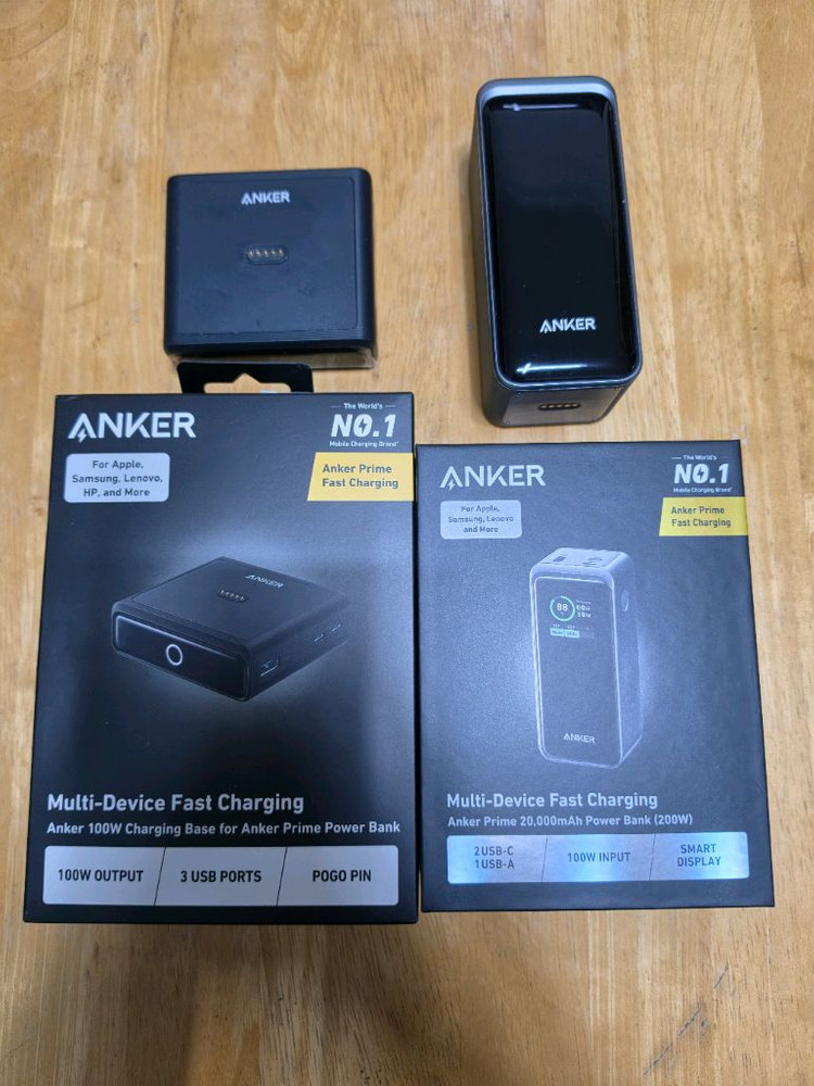 Anker 20000mAh프라임 보조배터리 + 100W충전기 세트(A1336+A1902) 이미지