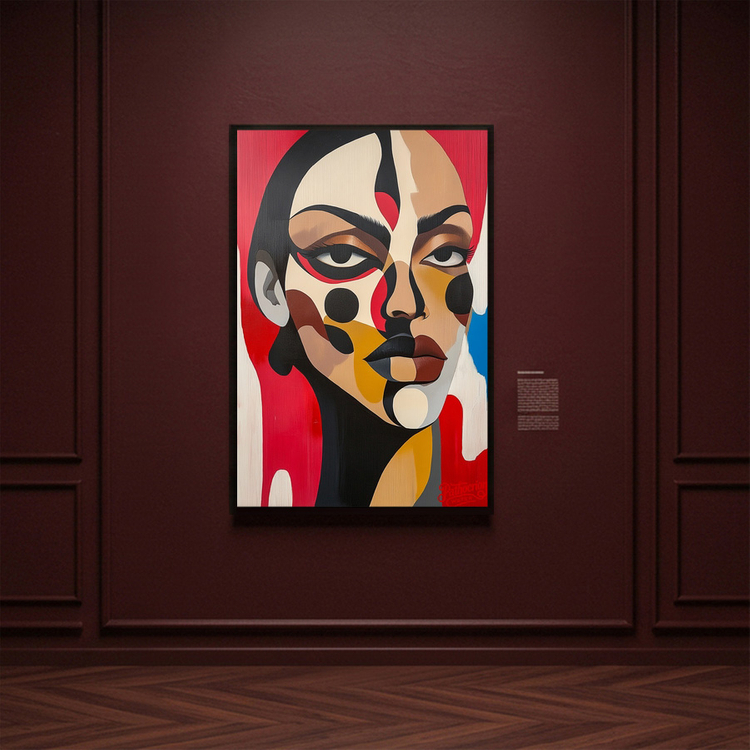 너는 내 얼굴을 모르지 그림 액자 팝아트 인테리어소품 여인그림 인물액자 모던아트 대형 거실벽 꾸미기 감각적인 디자인 이미지