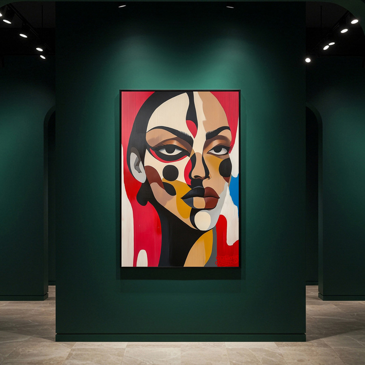너는 내 얼굴을 모르지 그림 액자 팝아트 인테리어소품 여인그림 인물액자 모던아트 대형 거실벽 꾸미기 감각적인 디자인 이미지