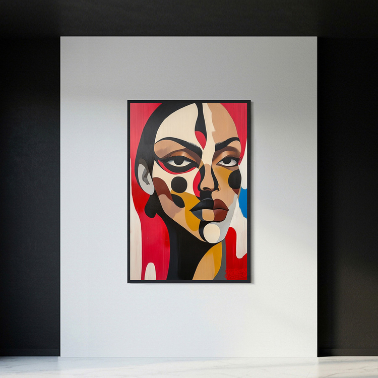 너는 내 얼굴을 모르지 그림 액자 팝아트 인테리어소품 여인그림 인물액자 모던아트 대형 거실벽 꾸미기 감각적인 디자인 이미지