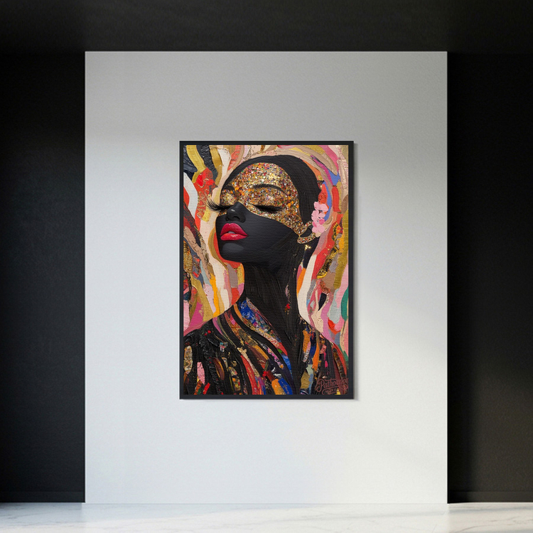 그림 액자 팝아트 인테리어소품 찬란한 자아의 초상 인물화 여성그림 대형 거실액자 금박 포인트 스타일 감성 벽걸이 인 이미지