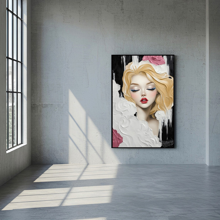 침묵의 색채 그림 액자 팝아트 인테리어소품 미녀그림 여성액자 유화풍 아트포스터 거실 인테리어 벽장식 모던 인테리어 이미지