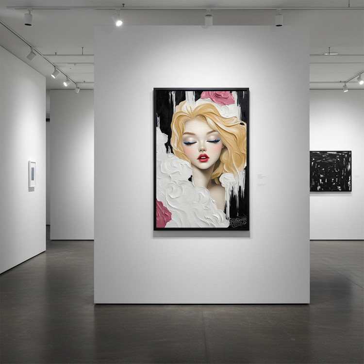 침묵의 색채 그림 액자 팝아트 인테리어소품 미녀그림 여성액자 유화풍 아트포스터 거실 인테리어 벽장식 모던 인테리어 이미지