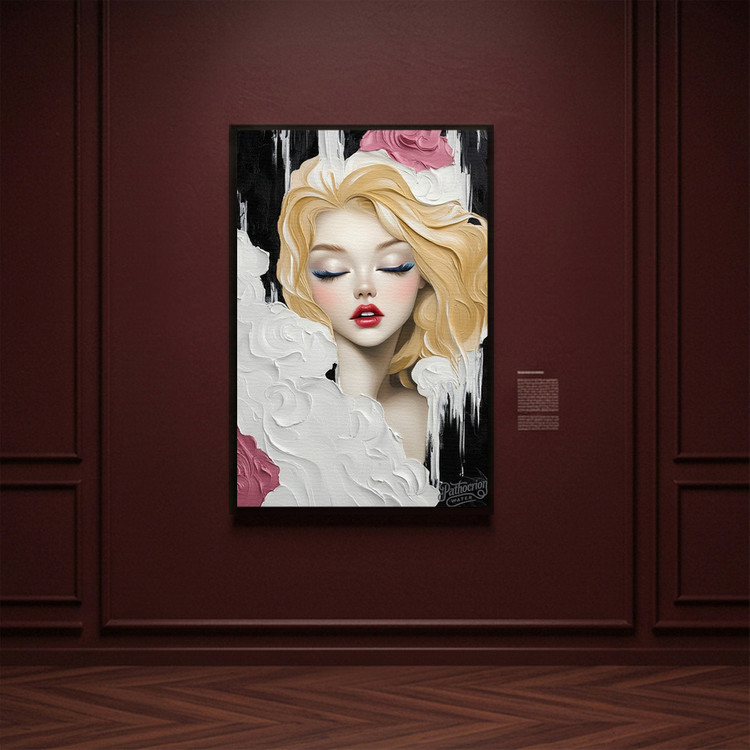 침묵의 색채 그림 액자 팝아트 인테리어소품 미녀그림 여성액자 유화풍 아트포스터 거실 인테리어 벽장식 모던 인테리어 이미지