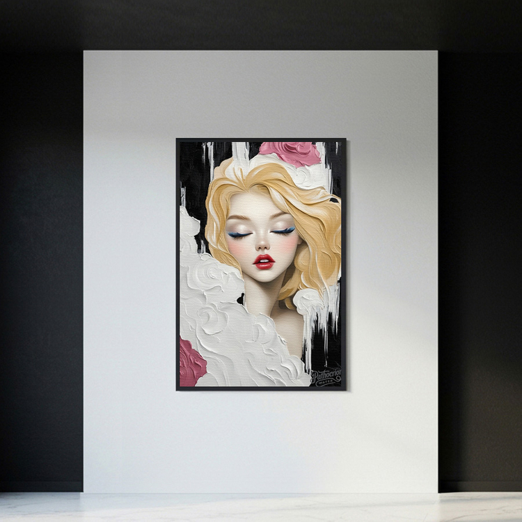 침묵의 색채 그림 액자 팝아트 인테리어소품 미녀그림 여성액자 유화풍 아트포스터 거실 인테리어 벽장식 모던 인테리어 이미지