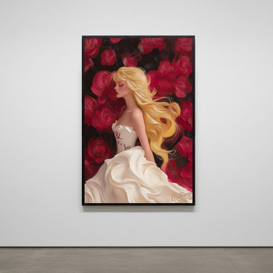 그림 액자 팝아트 인테리어소품 그녀의 말 장미처럼 말그림 말액자 고급스러운 분위기 거실 벽면 포인트 대형 아트포스터 이미지