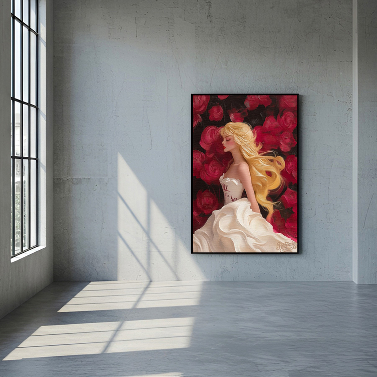 그림 액자 팝아트 인테리어소품 그녀의 말 장미처럼 말그림 말액자 고급스러운 분위기 거실 벽면 포인트 대형 아트포스터 이미지