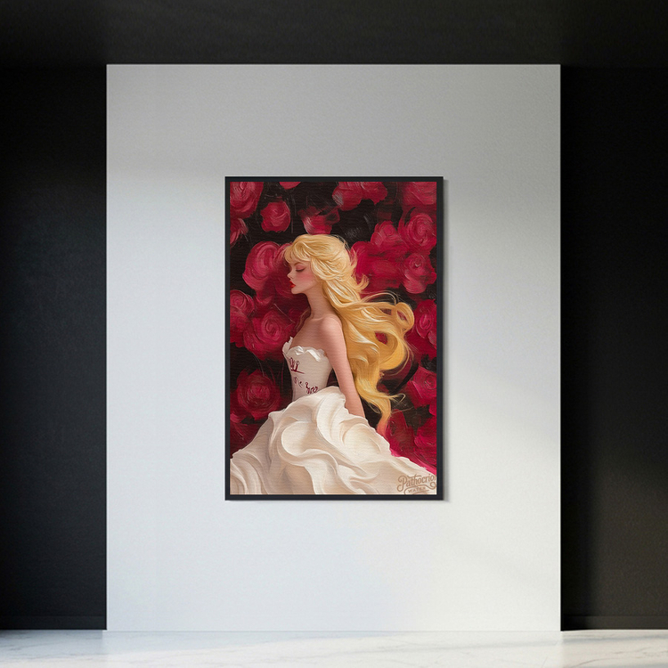 그림 액자 팝아트 인테리어소품 그녀의 말 장미처럼 말그림 말액자 고급스러운 분위기 거실 벽면 포인트 대형 아트포스터 이미지