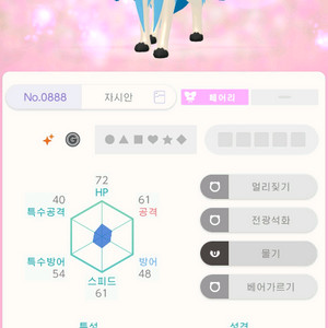 포켓몬고산 이로치 자시안 팝니다 이미지