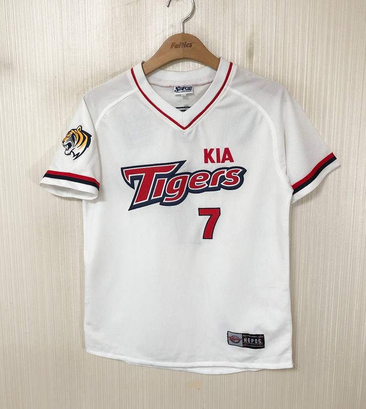 KBO 기아타이거즈 올드 홈유니폼/져지 11호(85) #7 이종범 이미지