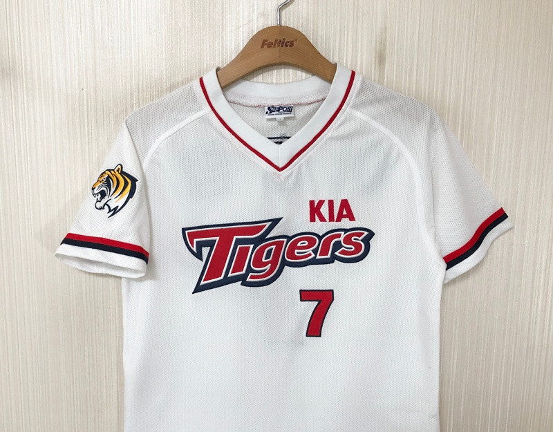 KBO 기아타이거즈 올드 홈유니폼/져지 11호(85) #7 이종범 이미지
