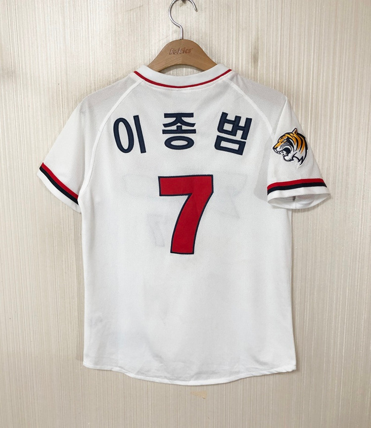 KBO 기아타이거즈 올드 홈유니폼/져지 11호(85) #7 이종범 이미지