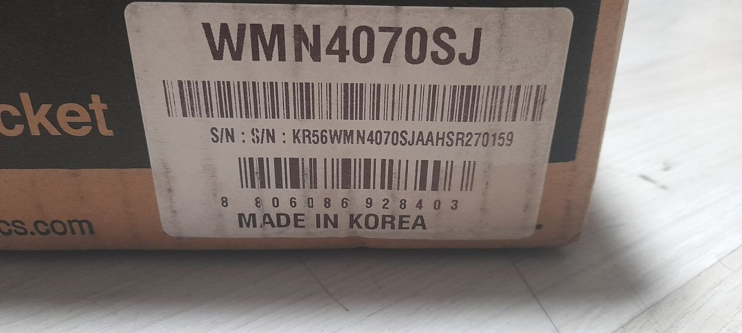 새제품 삼성TV 벽걸이 브라켓 WMN4070SJ 이미지