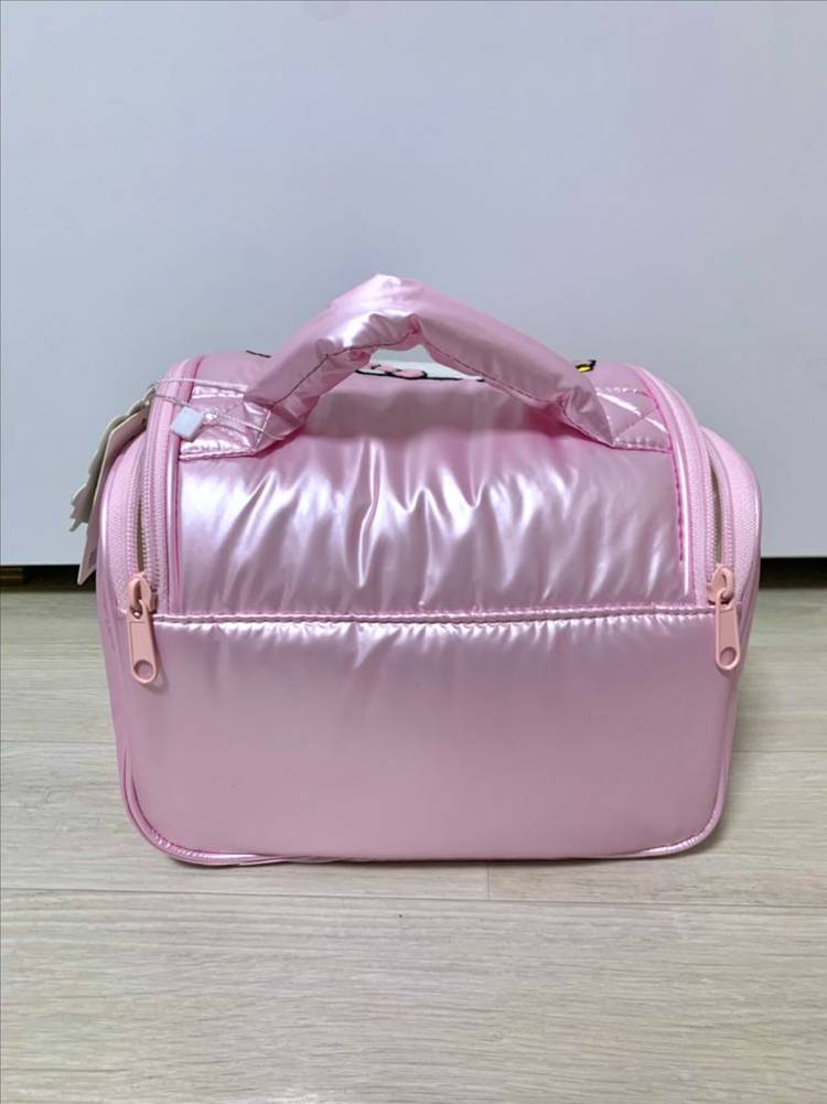 산리오 헬로키티 실버 핑크 파우치 가방 이미지