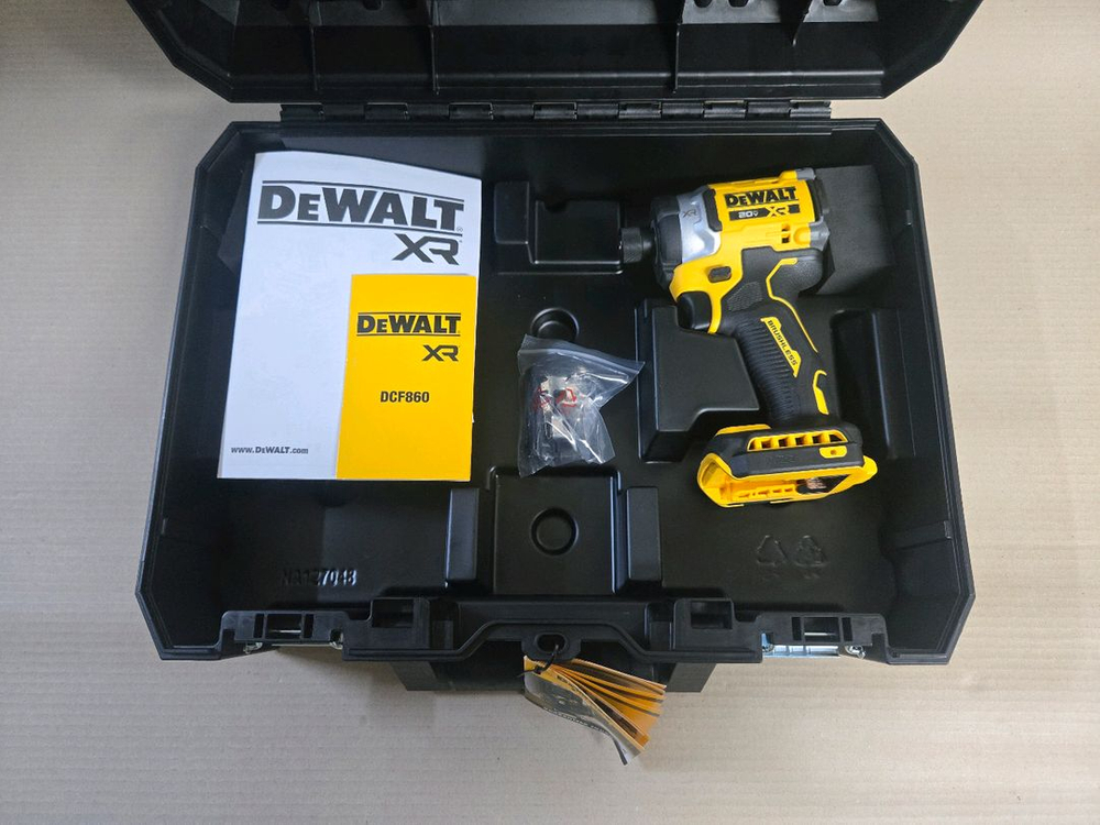 디월트20v dcf860n 정품 임팩드라이버 티스텍 콤보 케이스 디월트임팩드릴 디월트임팩드라이버 디월트임팩 이미지
