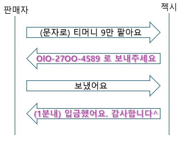 페이코 티머니페이머니 1분 입금 이미지