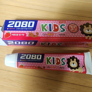 덴탈크리닉 2080 마이키즈 딸기향 치약 80g 이미지