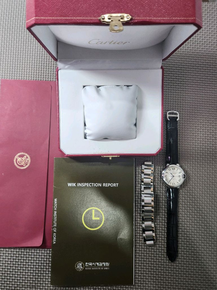 까르띠에 발롱블루 오토매틱 메탈 36mm 미듐사이즈 이미지