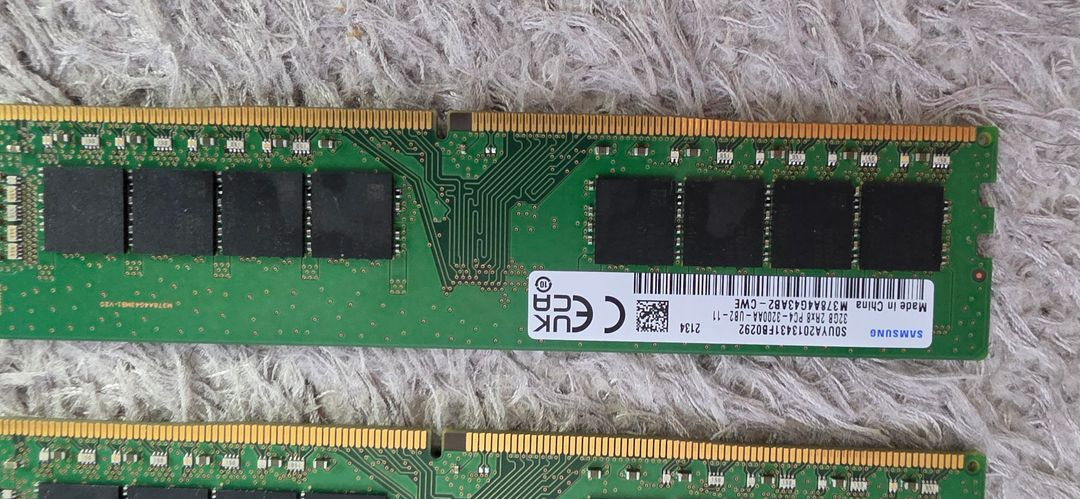 [삼성전자] 삼성 DDR4 PC4-25600(3200Mhz) [32GB] 2개 / 64GB 팝니다. 이미지