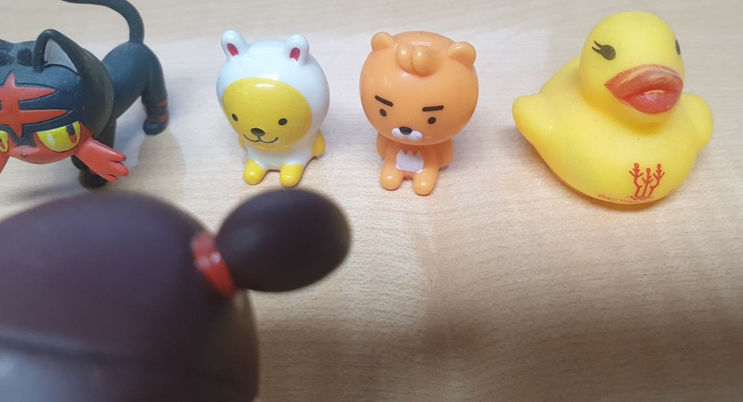 미니 피규어들 일괄 (신비 아파트 피규어 4개 외) 이미지