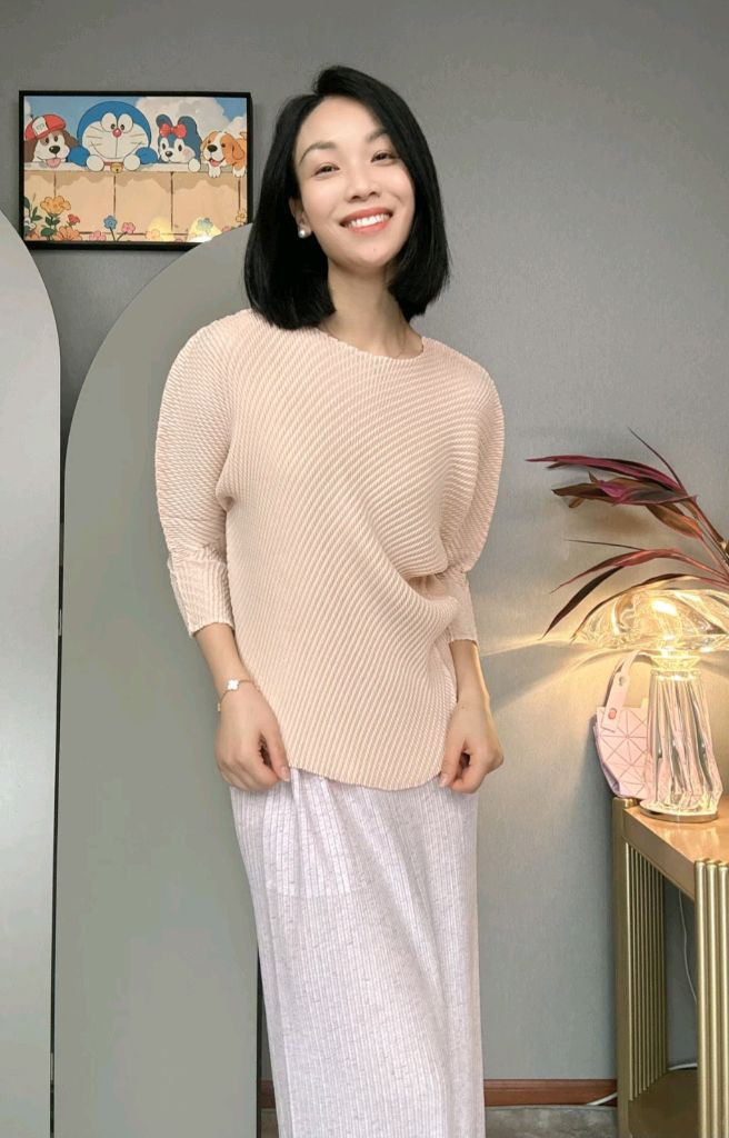 이세이미야케 미스티 라운드 탑,플리츠플리즈 이미지