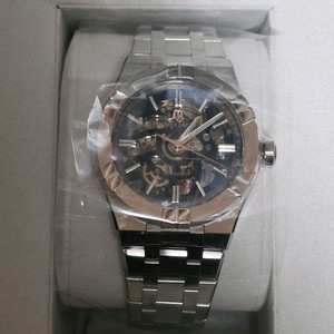 모리스라크로와 아이콘 스켈레톤 오토매틱 39mm 메탈밴드 블루 다이얼 AI6007-SS002-031-1 미사용 이미지