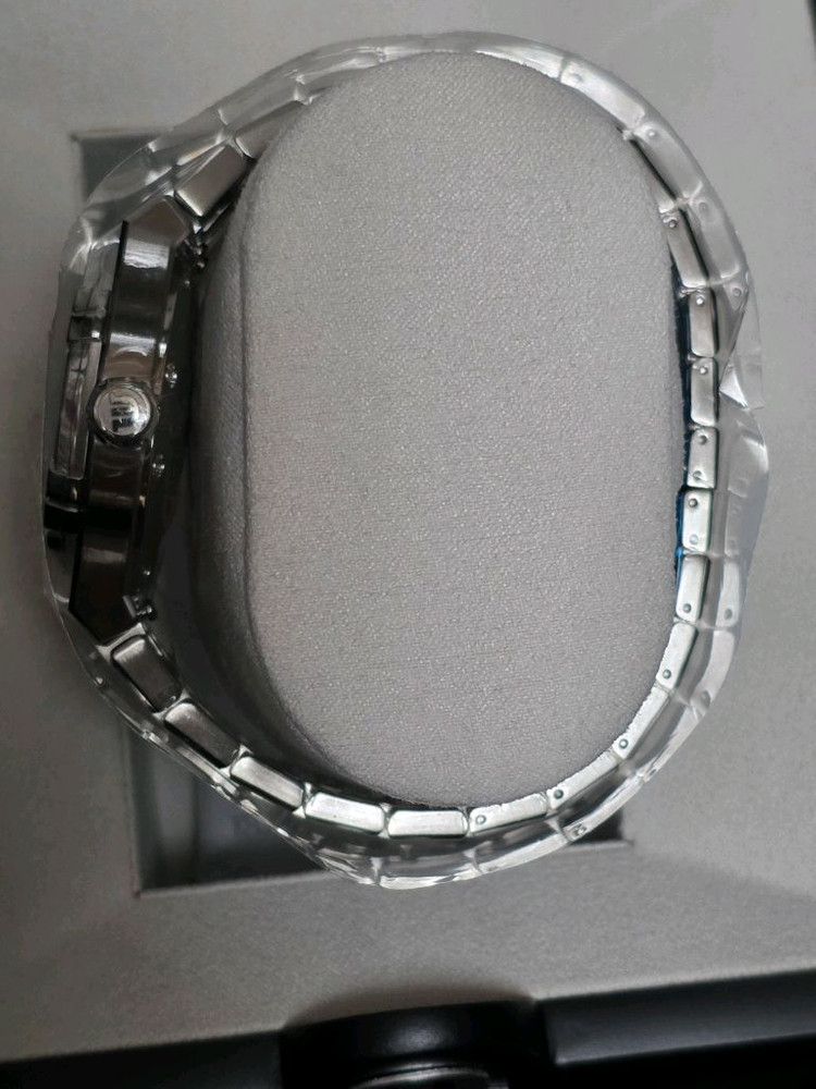 모리스라크로와 아이콘 스켈레톤 오토매틱 39mm 메탈밴드 블루 다이얼 AI6007-SS002-031-1 미사용 이미지