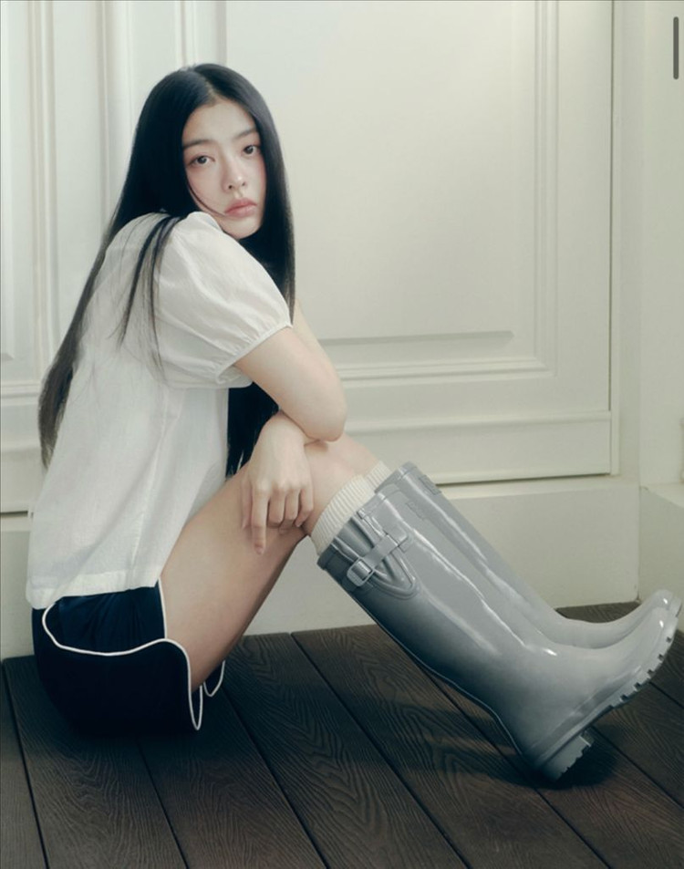 새상품)택포)락피쉬웨더웨어 레인부츠/라이트그레이 이미지