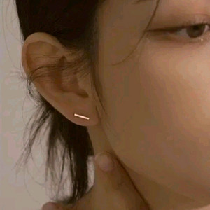 윙블링 14k 아리스타 골드바 귀걸이 이미지