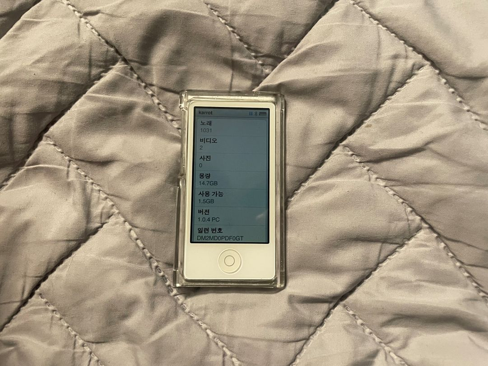 애플 ipod nano 7th 16gb 실버 이미지