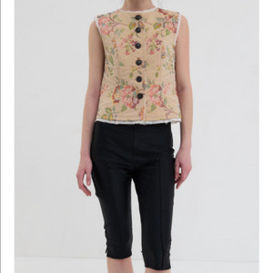 오버듀플레어 VINTAGE JACQUARD VEST_BEIGE 이미지