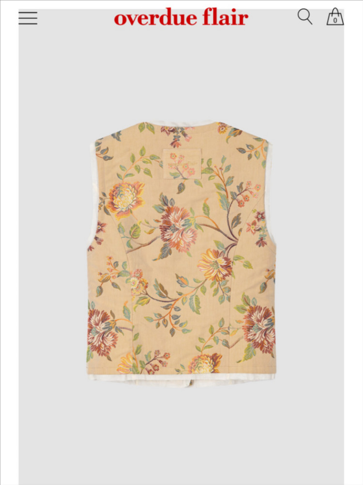 오버듀플레어 VINTAGE JACQUARD VEST_BEIGE 이미지