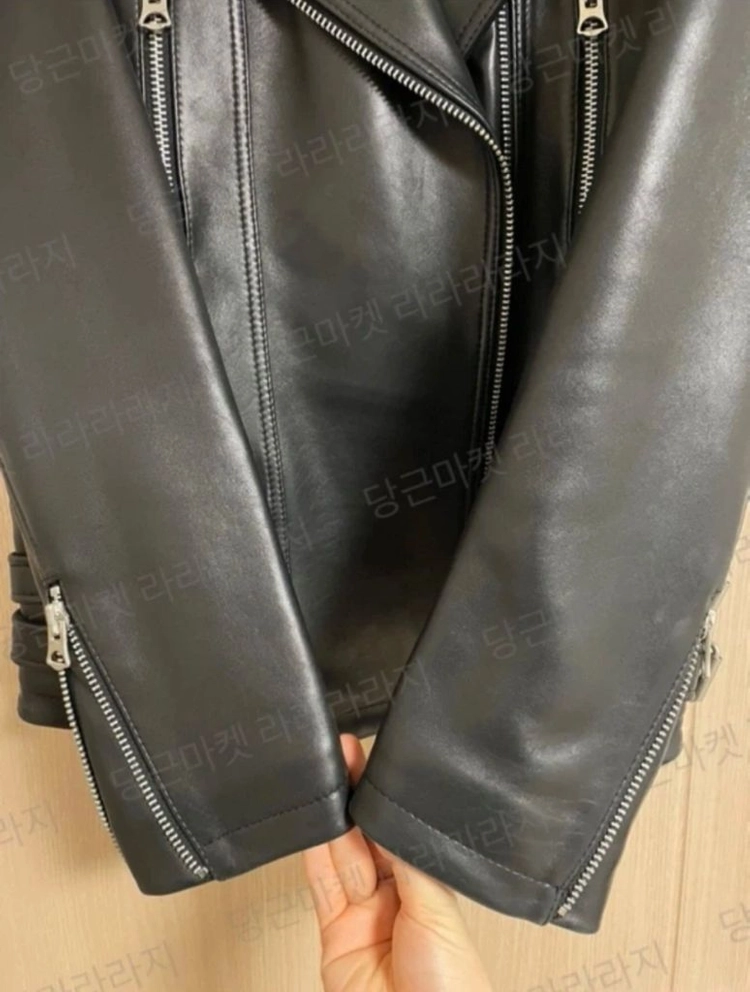 아이링마켓 보이핏 이탈리아 램스킨 양가죽 라이더 레더 자켓 m 이미지