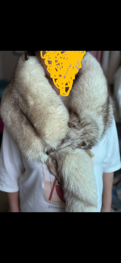 폭스 퍼 머플러 리얼밍크 넥워머 이미지