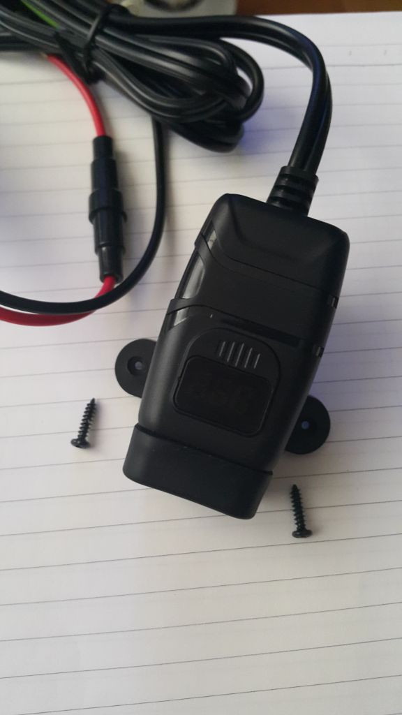 오토바이 usb 충전기 QC3.0 고속충전 전압계 핸들 이미지