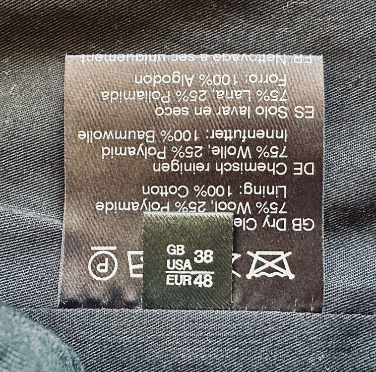 GLOVERALL 글로버올 피코트 블랙 38사이즈 신품 이미지