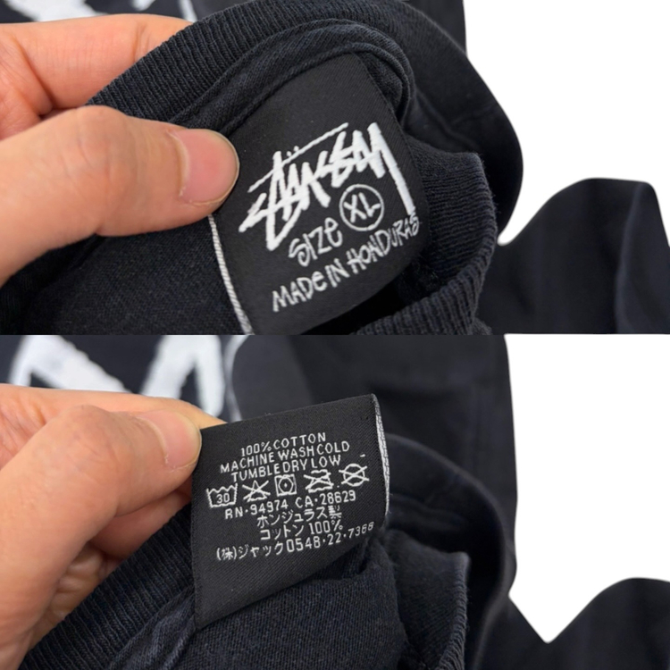 STUSSY 스투시 반팔 블랙 (XL) 이미지