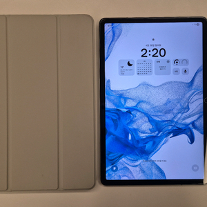 삼성 갤럭시탭 S8 실버 128GB 셀룰러 + 정품 북커버 이미지