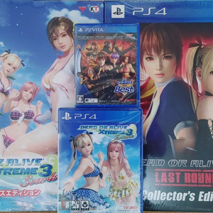 (미개봉)PS4 DOA5라스트라운드 한정판+DOA익스트림3 스칼렛 한정판+ DOA익스트림3포츈+DOA5플러스팝니다! 이미지