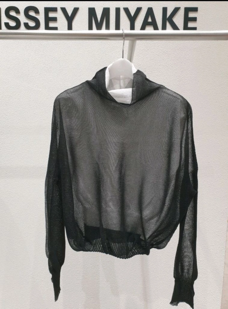 이세이미야케 페리카프 블라우스 탑,플리츠플리즈 ~ 이미지
