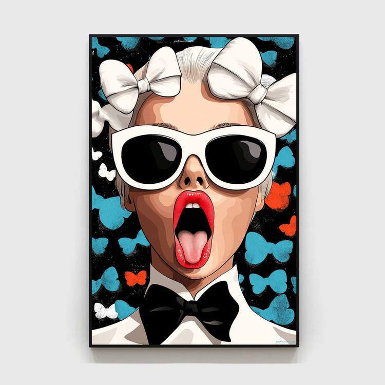 파토크리온워터 그림 액자 팝아트 인테리어소품 말그림 말액자 대형 고급 벽걸이 홈데코 거실 포인트 아트포스터 2종 세 이미지