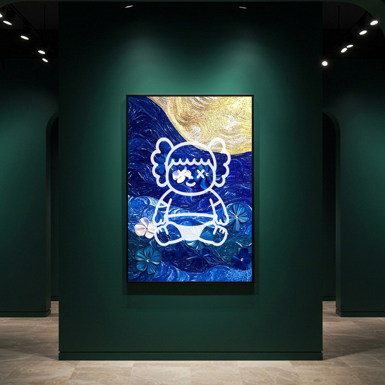 그림 액자 팝아트 인테리어소품 달빛 아래의 기억 캐릭터그림 캐릭터액자 대형 거실 꾸미기 벽걸이 감성 인테리어 포스터 이미지