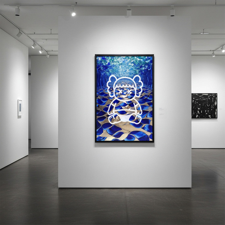 그림 액자 팝아트 인테리어소품 파도의 기도 캐릭터그림 캐릭터액자 대형 거실 포인트 감성 아트포스터 모던한 집꾸미기 이미지