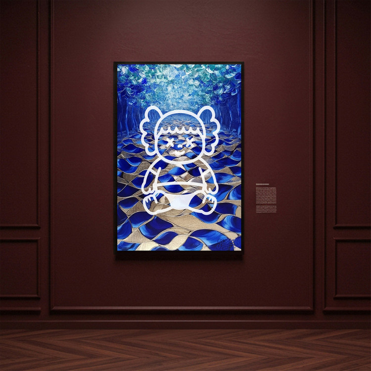 그림 액자 팝아트 인테리어소품 파도의 기도 캐릭터그림 캐릭터액자 대형 거실 포인트 감성 아트포스터 모던한 집꾸미기 이미지