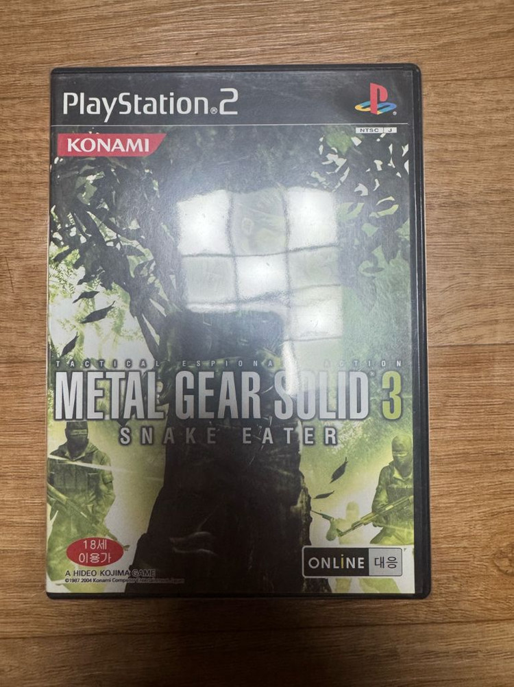 PS2 메탈기어솔리드 2, 3편 게임 타이틀 4종 이미지