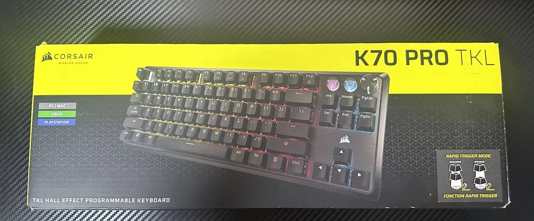커세어 K70 PRO TKL MGX 래피드트리거 게이밍 기계식 키보드 자석축 이미지