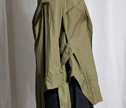 55~66[MINE] 마인 정품 여성 루즈핏 숏 트렌치 자켓 이미지